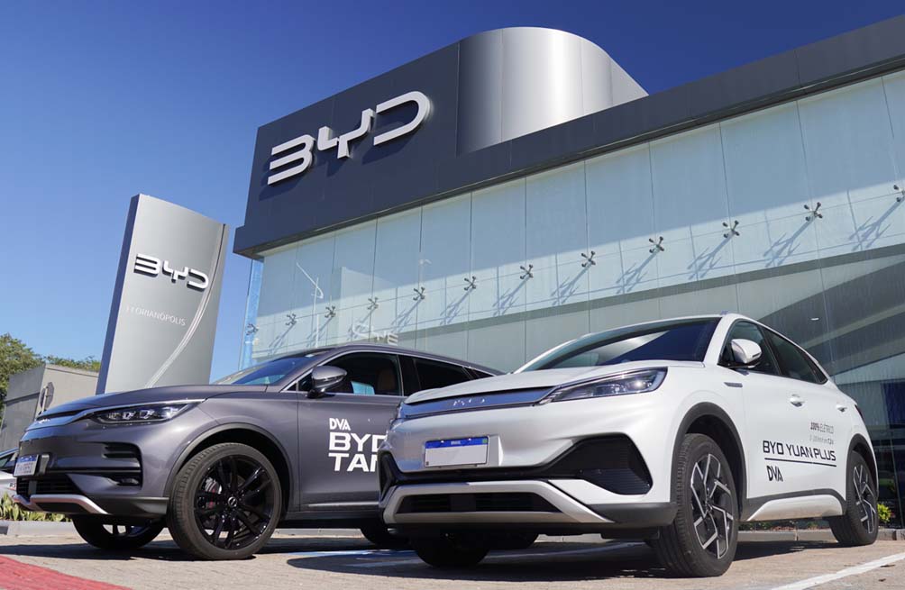 Capa: BYD do Brasil comemora a abertura de sua 100ª concessionária