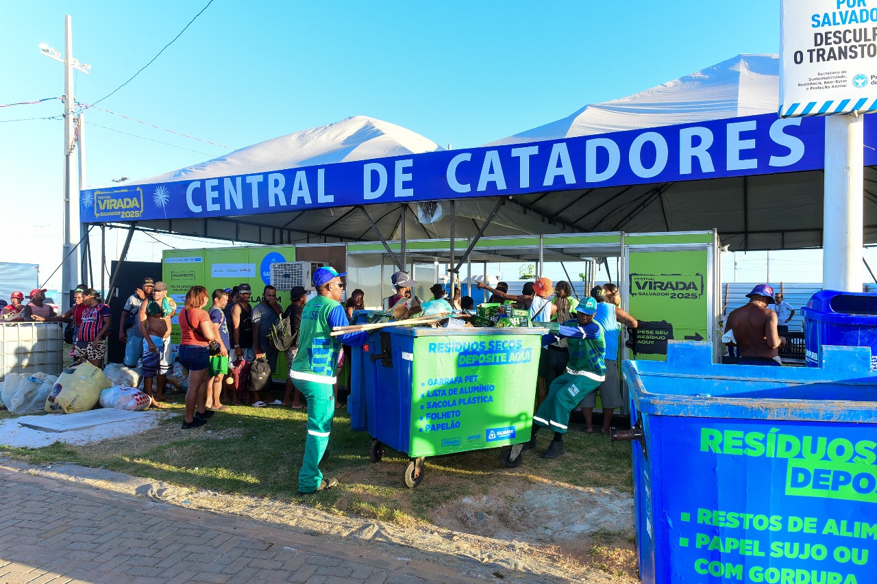 Capa: Virada Salvador: central de reciclagem é montada em arena para promover sustentabilidade