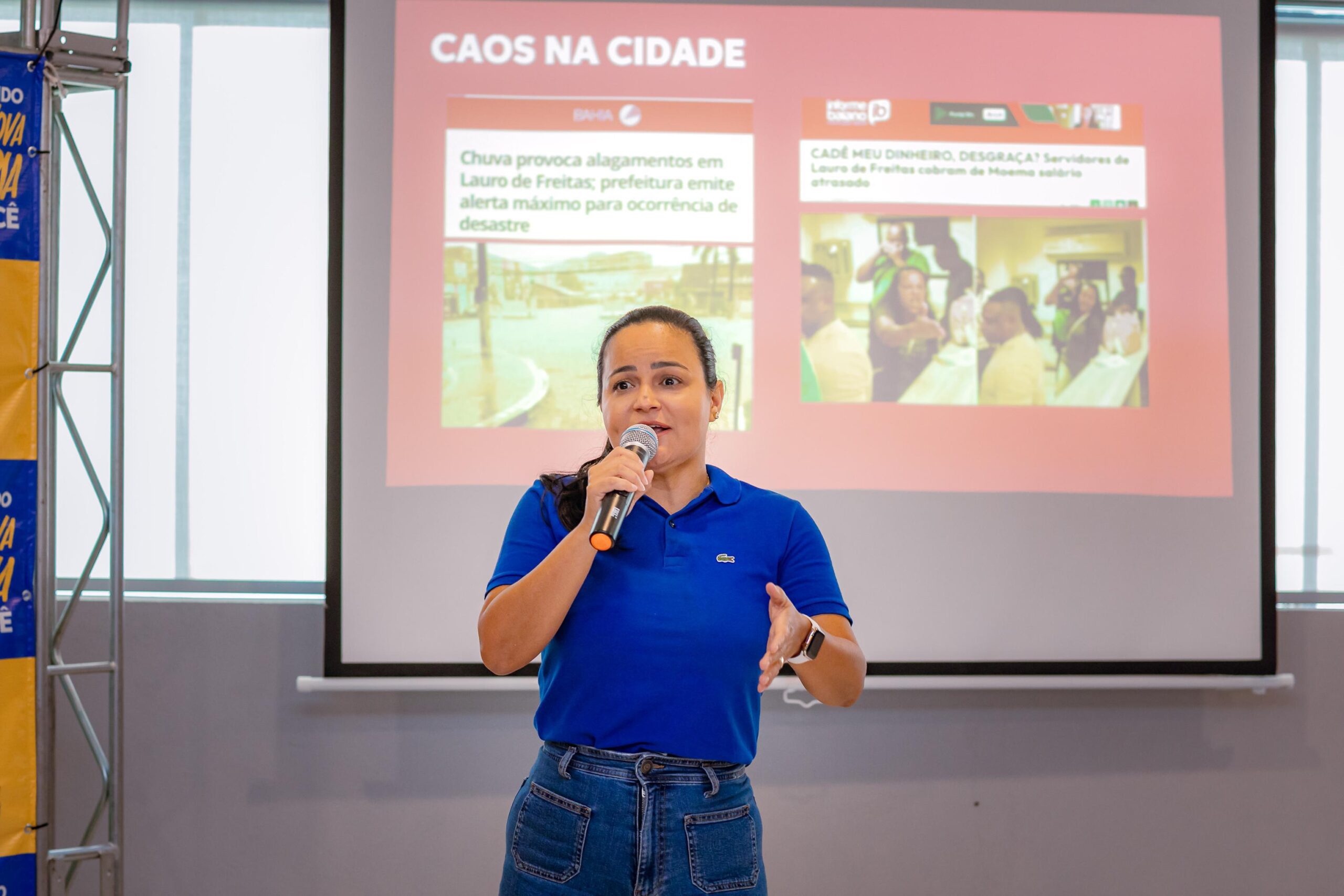 Capa: Prefeita de Lauro de Freitas decreta estado de emergência e calamidade financeira